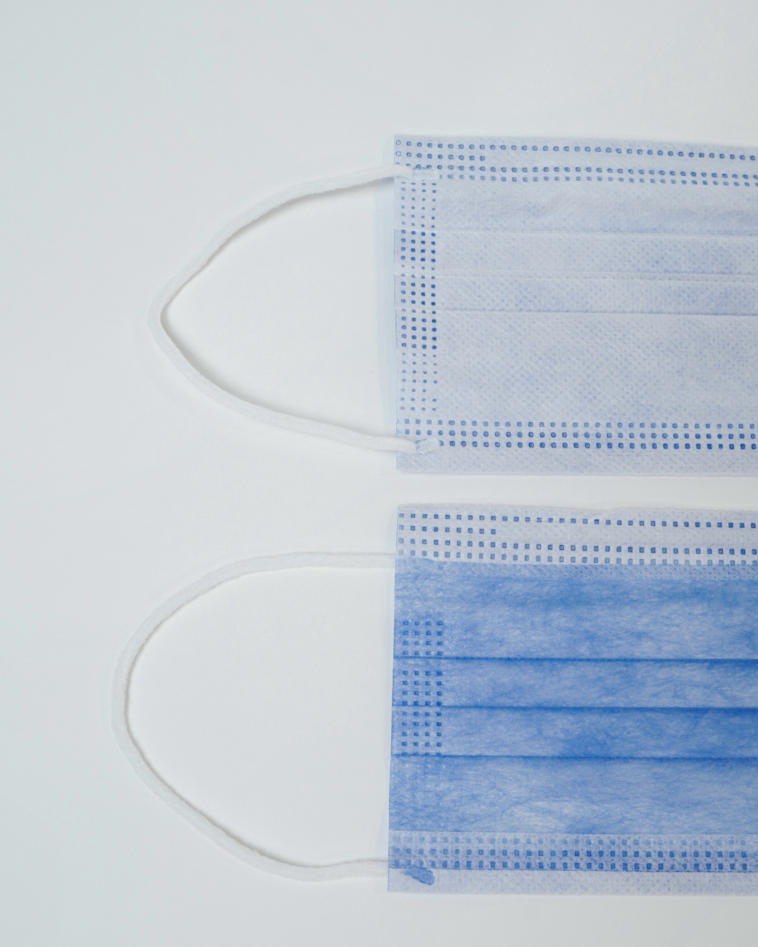 blue disposable surgical mask